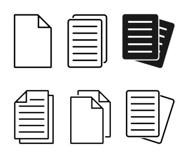 Belge Simgesi Vektör Resmini Ayarla