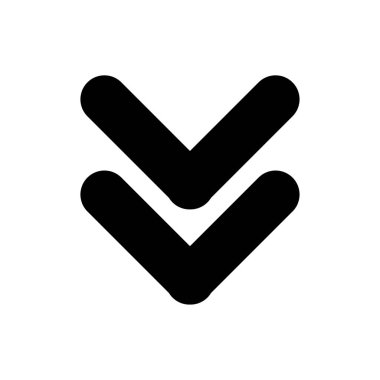 Aşağı Simge, Aşağı Düz Simge Vektör İlülasyonu