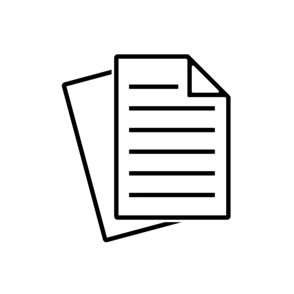 Document Icon Vector Illustration Design Flat Paper Icon Vector — 스톡 벡터