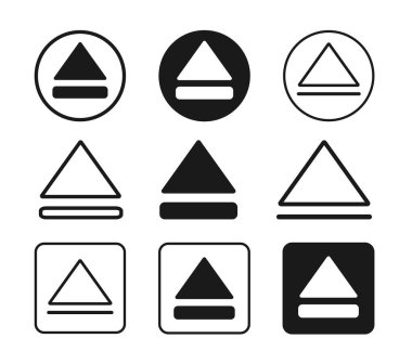 Fırlatma Simgesi, Boşaltma, Çıkarma İşareti Sembol Vektörü Düzey ResmiComment