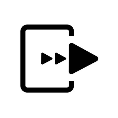 Simgeden çık. Çıkış İşareti Sembol Vektörü İllüstrasyonu