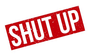 Kapa çeneni Lastik Damga. Kırmızı Kapa Çeneni Kauçuk Grunge Mühür Vektör İllüstrasyonu - Vektör