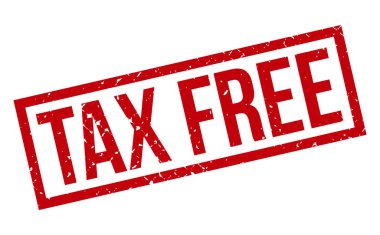 Vergisiz Lastik Damga. Kırmızı Vergisiz Kauçuk Grunge Mühür Vektör İllüstrasyonu - Vektör