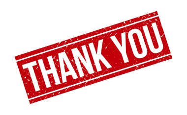 Teşekkürler Lastik Damga. Kırmızı Teşekkür Ederim Kauçuk Grunge Mühür Vektör İllüstrasyonu - Vektör