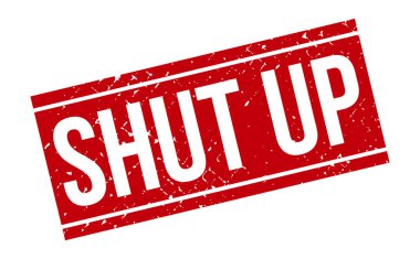 Kapa çeneni Lastik Damga. Kırmızı Kapa Çeneni Kauçuk Grunge Mühür Vektör İllüstrasyonu - Vektör