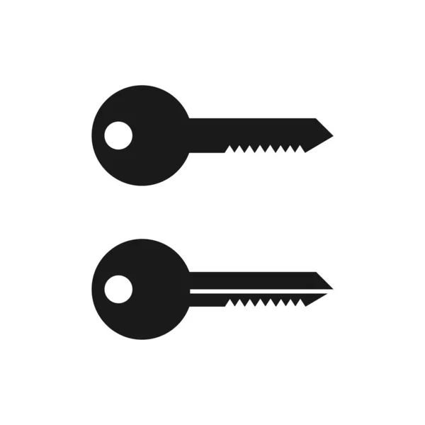 Vektor Znakové Sady Ikon Plochého Klíče — Stockový vektor
