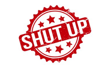 Kapa çeneni Lastik Damga. Kırmızı Kapa Çeneni Kauçuk Grunge Mühür Vektör İllüstrasyonu - Vektör