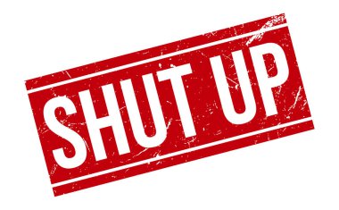 Kapa çeneni Lastik Damga. Kırmızı Kapa Çeneni Kauçuk Grunge Mühür Vektör İllüstrasyonu - Vektör