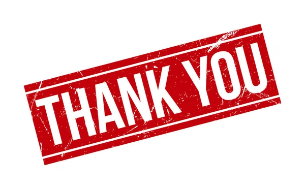 Teşekkürler Lastik Damga. Kırmızı Teşekkür Ederim Kauçuk Grunge Mühür Vektör İllüstrasyonu - Vektör