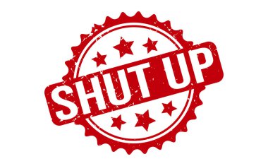 Kapa çeneni Lastik Damga. Kırmızı Kapa Çeneni Kauçuk Grunge Mühür Vektör İllüstrasyonu - Vektör