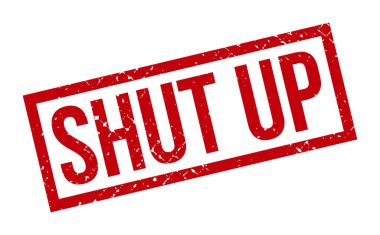 Kapa çeneni Lastik Damga. Kırmızı Kapa Çeneni Kauçuk Grunge Mühür Vektör İllüstrasyonu - Vektör