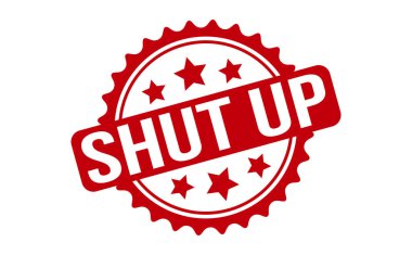 Kapa çeneni Lastik Damga. Kırmızı Kapa Çeneni Kauçuk Grunge Mühür Vektör İllüstrasyonu - Vektör