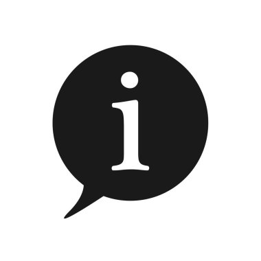 Düz Bilgi Simgesi İmza Vektörü Çizim Vektörü