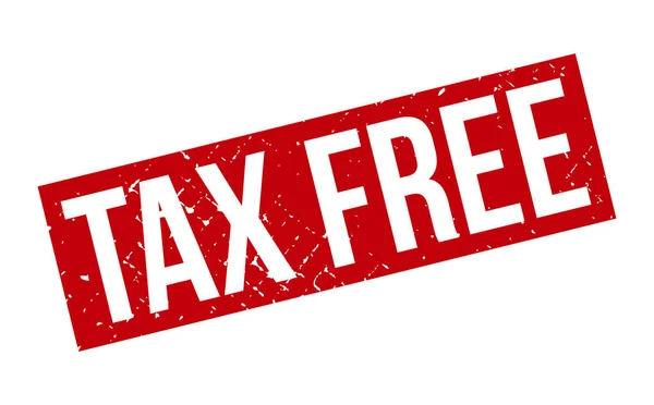 Daňové Razítko Red Tax Free Rubber Grunge Razítko Těsnění Vektorové — Stockový vektor