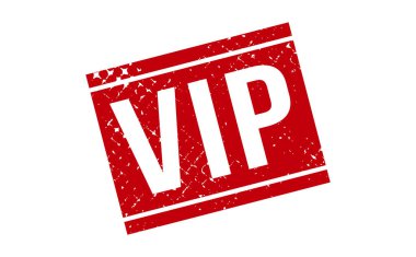 VIP Rubber Stamp. Kırmızı VIP Rubber Grunge Mühür Vektör İllüstrasyonu - Vektör