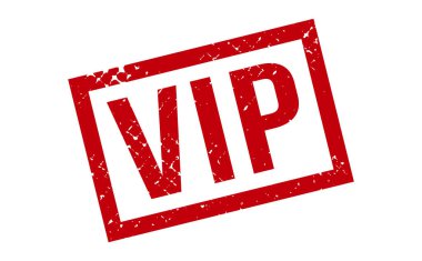 VIP Rubber Stamp. Kırmızı VIP Rubber Grunge Mühür Vektör İllüstrasyonu - Vektör