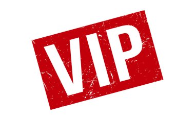 VIP Rubber Stamp. Kırmızı VIP Rubber Grunge Mühür Vektör İllüstrasyonu - Vektör