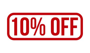 Lastik Damga 'da% 10 indirim var. Kırmızı% 10 Kapalı Kauçuk Grunge Mühür Vektör Çizimi - Vektör