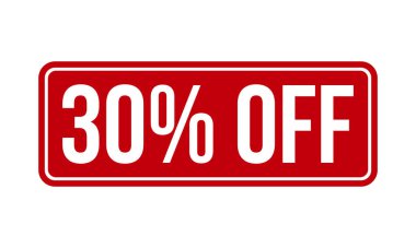 Lastik Damga 'da% 30 indirim var. Kırmızı% 30 Kapalı Kauçuk Grunge Mühür Vektör Çizimi - Vektör