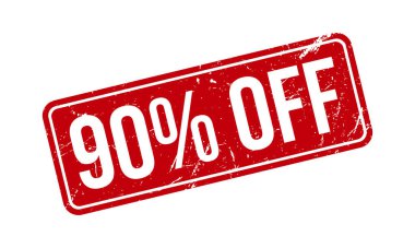 Kauçuk Damgası% 90 indirimli. Kırmızı% 90 Kapalı Kauçuk Grunge Mühür Vektör Çizimi - Vektör