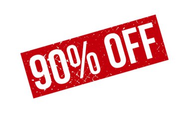 Kauçuk Damgası% 90 indirimli. Kırmızı% 90 Kapalı Kauçuk Grunge Mühür Vektör Çizimi - Vektör