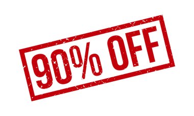 Kauçuk Damgası% 90 indirimli. Kırmızı% 90 Kapalı Kauçuk Grunge Mühür Vektör Çizimi - Vektör