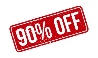 Kauçuk Damgası% 90 indirimli. Kırmızı% 90 Kapalı Kauçuk Grunge Mühür Vektör Çizimi - Vektör