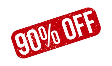 Kauçuk Damgası% 90 indirimli. Kırmızı% 90 Kapalı Kauçuk Grunge Mühür Vektör Çizimi - Vektör