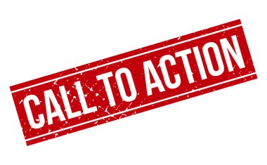 Action Rubber Stamp 'ı ara. Eyleme Kırmızı Çağrı Kauçuk Grunge Mühür Vektör İllüstrasyonu - Vektör