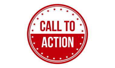 Action Rubber Stamp 'ı ara. Eyleme Kırmızı Çağrı Kauçuk Grunge Mühür Vektör İllüstrasyonu - Vektör