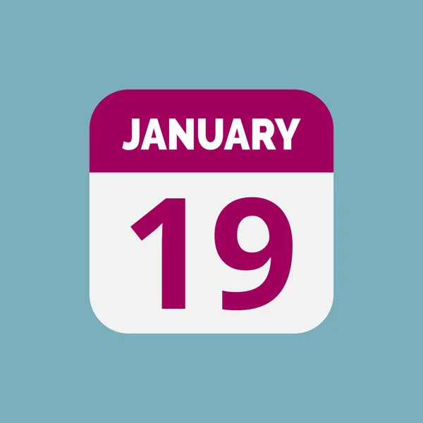 Plano Enero Calendario Icono Stock Vector — Vector de stock