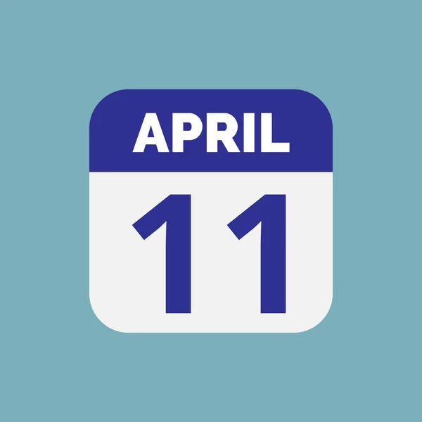 Календарь Событий Апреля — стоковый вектор