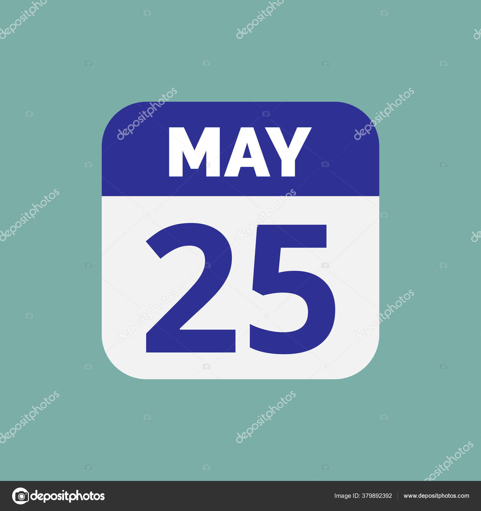 May Calendar Date Icon Stock Vector Stock Vector by ©Mahmud07 379892392
