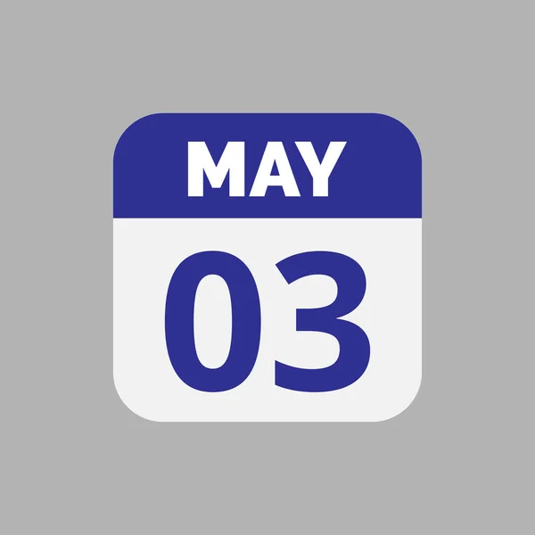 May Calendar Date Icon Stock Vector — Stock Vector