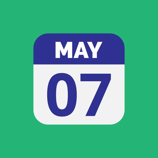 Maio Calendário Data Ícone Stock Vector — Vetor de Stock