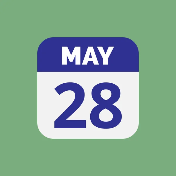 May Calendar Date Icon Stock Vector — Stock Vector