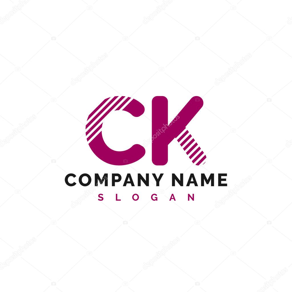 CK Letter Logo Design. CK letter logo Vector Illustration - Vector