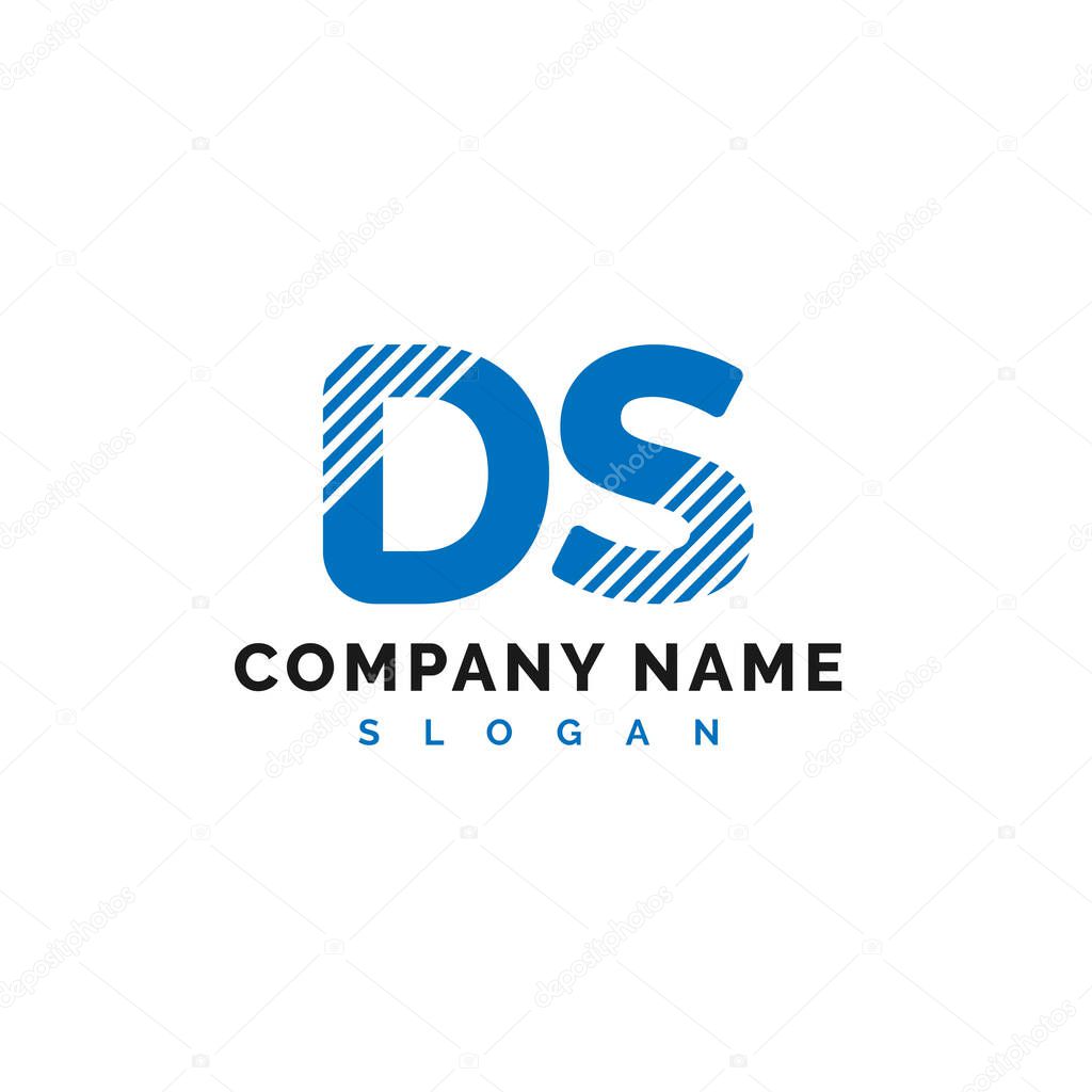 DS Letter Logo Design. DS letter logo Vector Illustration - Vector