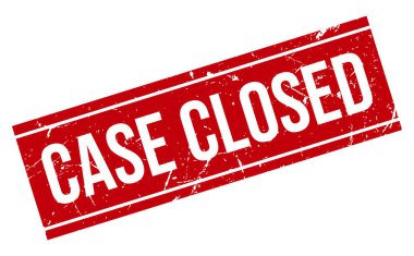 Dosya Kapalı Lastik Damga. Kırmızı Dava Kapalı Kauçuk Grunge Mühür Vektör İllüstrasyonu - Vektör