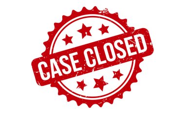 Dosya Kapalı Lastik Damga. Kırmızı Dava Kapalı Kauçuk Grunge Mühür Vektör İllüstrasyonu - Vektör