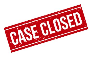 Dosya Kapalı Lastik Damga. Kırmızı Dava Kapalı Kauçuk Grunge Mühür Vektör İllüstrasyonu - Vektör