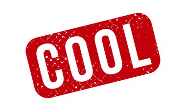 Havalı Kauçuk Damgası. Kırmızı Serin Kauçuk Grunge Mühür Vektör İllüstrasyonu - Vektör