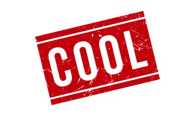 Havalı Kauçuk Damgası. Kırmızı Serin Kauçuk Grunge Mühür Vektör İllüstrasyonu - Vektör