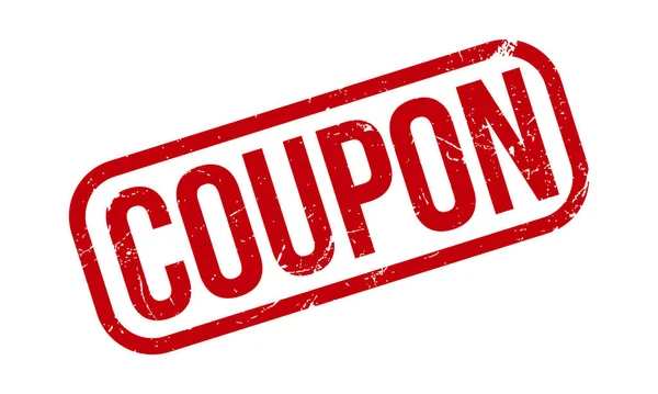 Coupon橡胶邮票 红对联胶图章封印矢量图解 — 图库矢量图片