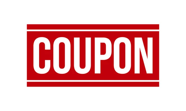 Coupon橡胶邮票 红对联胶图章封印矢量图解 — 图库矢量图片