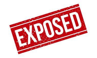 Korunmasız Lastik Damga. Kırmızı Korunmasız Kauçuk Grunge Mühür Vektör Çizimi - Vektör