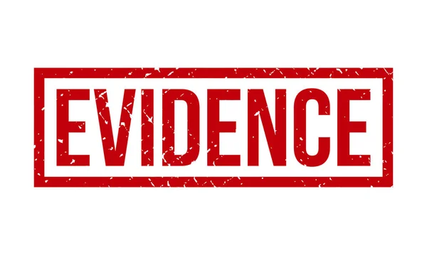 Evidence Rubber Grunge Stamp Seal Vector Illustration — Stockový vektor