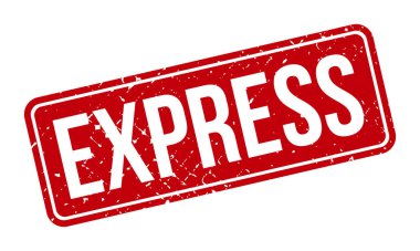 Ekspres Lastik Grunge Damga Mühür Vektörü
