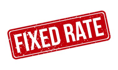 Sabit Oranlı Lastik Damga. Kırmızı Sabit Oranlı Kauçuk Grunge Mühür Vektör Çizimi - Vektör