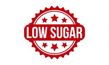 Düşük Şekerli Rubber Grunge Mühür Vektör İllüstrasyonu